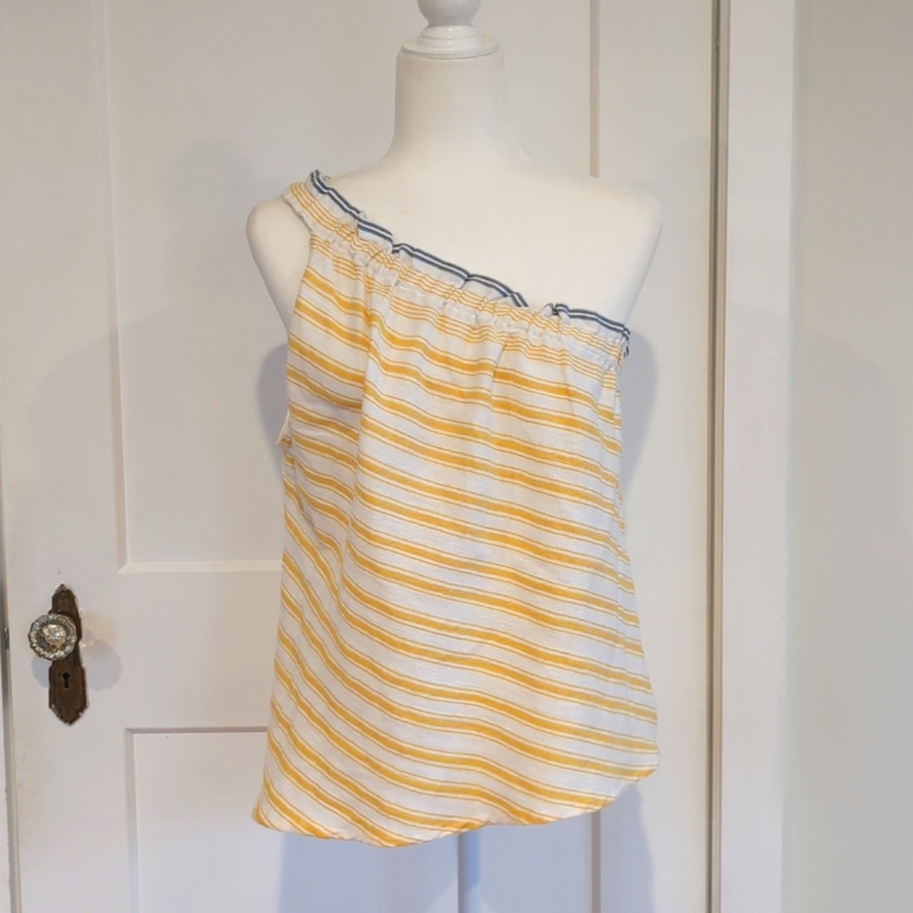 LemLem striped asymmetrical tank